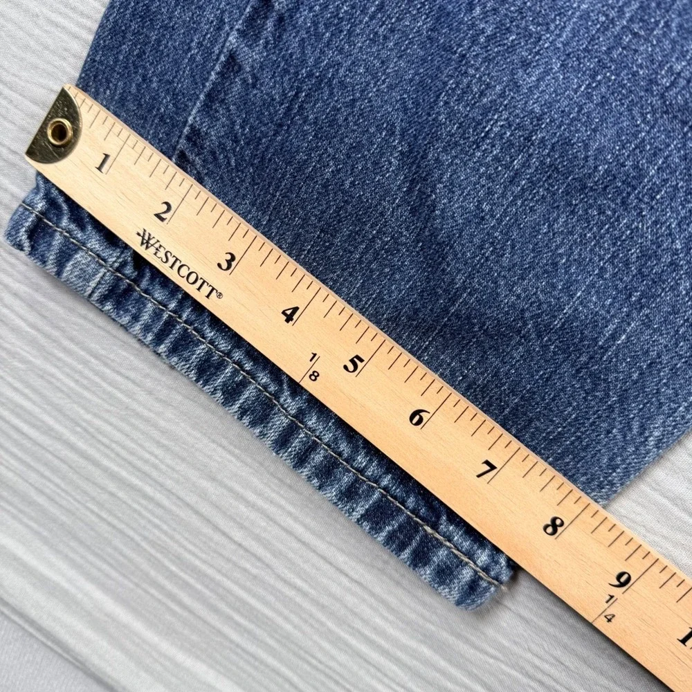 Levi Strauss 514 Mens 32x34 Straight Fit‎ Blue Medium Wash Western Fade Grunge - Picture 6 of 8